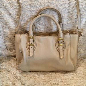 J Crew Leather, Cream Purse, Handbag